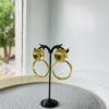 Boucle d'oreille en bronze cercle